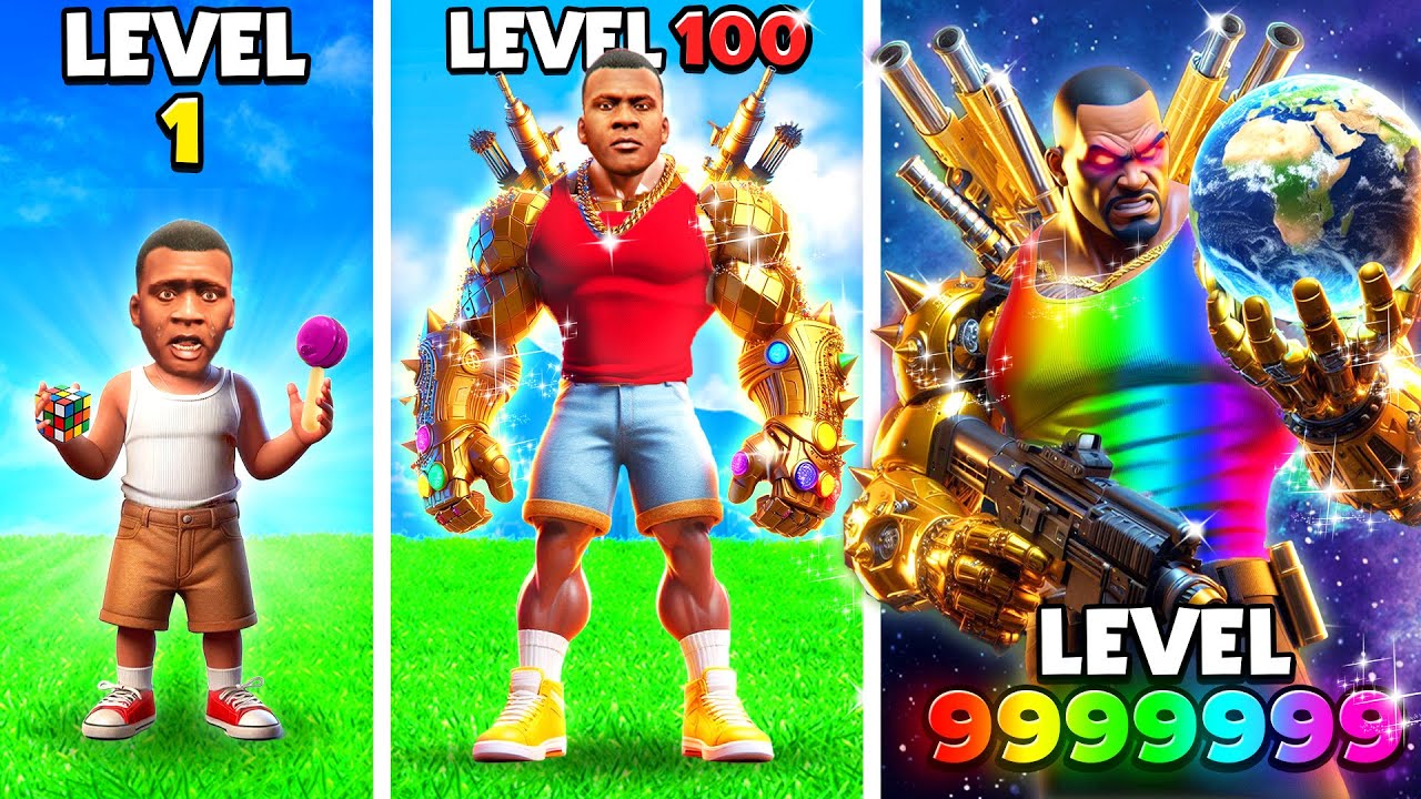 😨Level 1 FRANKLIN to Level 1,000,000 FRANKLIN in GTA 5!