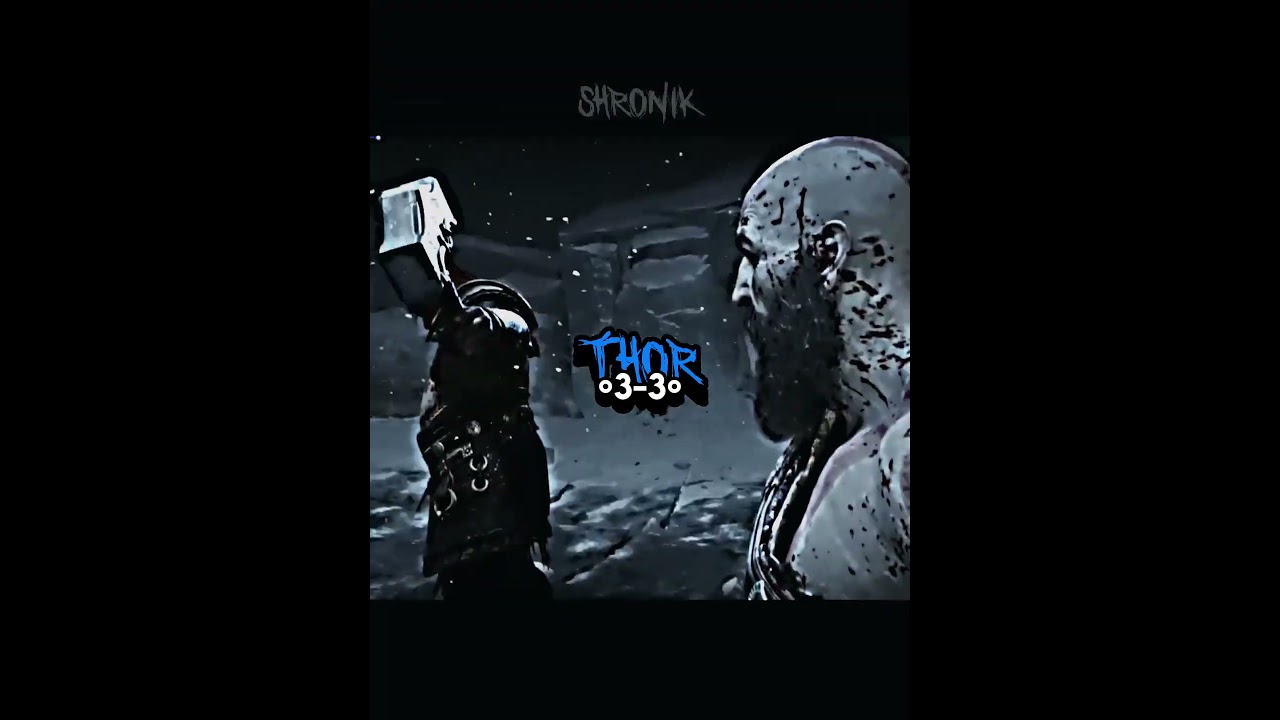 Thor(gow) vs Raiden(mk11) #godofwarragnarok #mortalkombat #vs #1v1 #battle #shorts