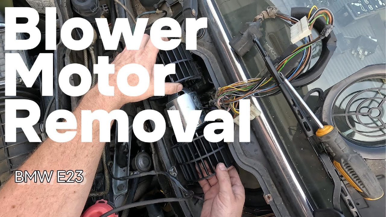 BMW E23 Blower Motor Removal - 1985 735i