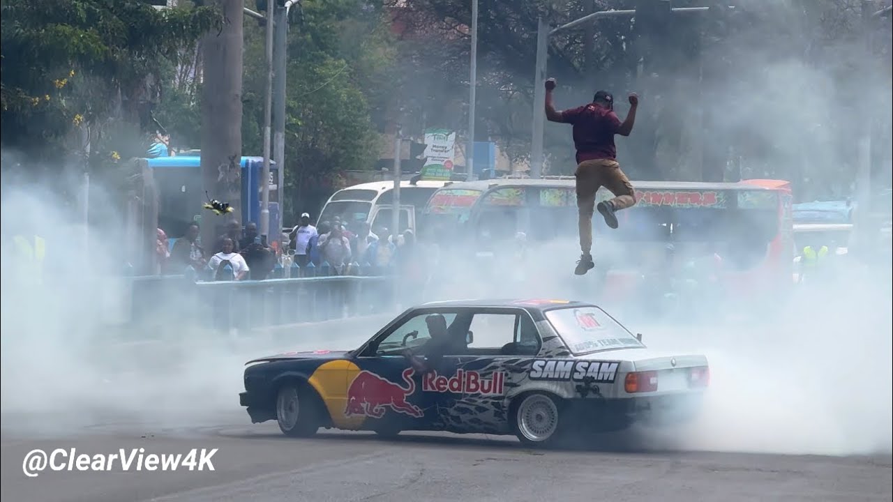 South African Sam Sam Thubane showing his prowess for REDBULL drifting in Nairobi Kenya 4K HDR 60fps