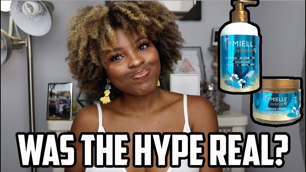 MIELLE ORGANICS MOISTURE RX HAWAIIAN GINGER COLLECTION REVIEW + DEMO | KENSTHETIC