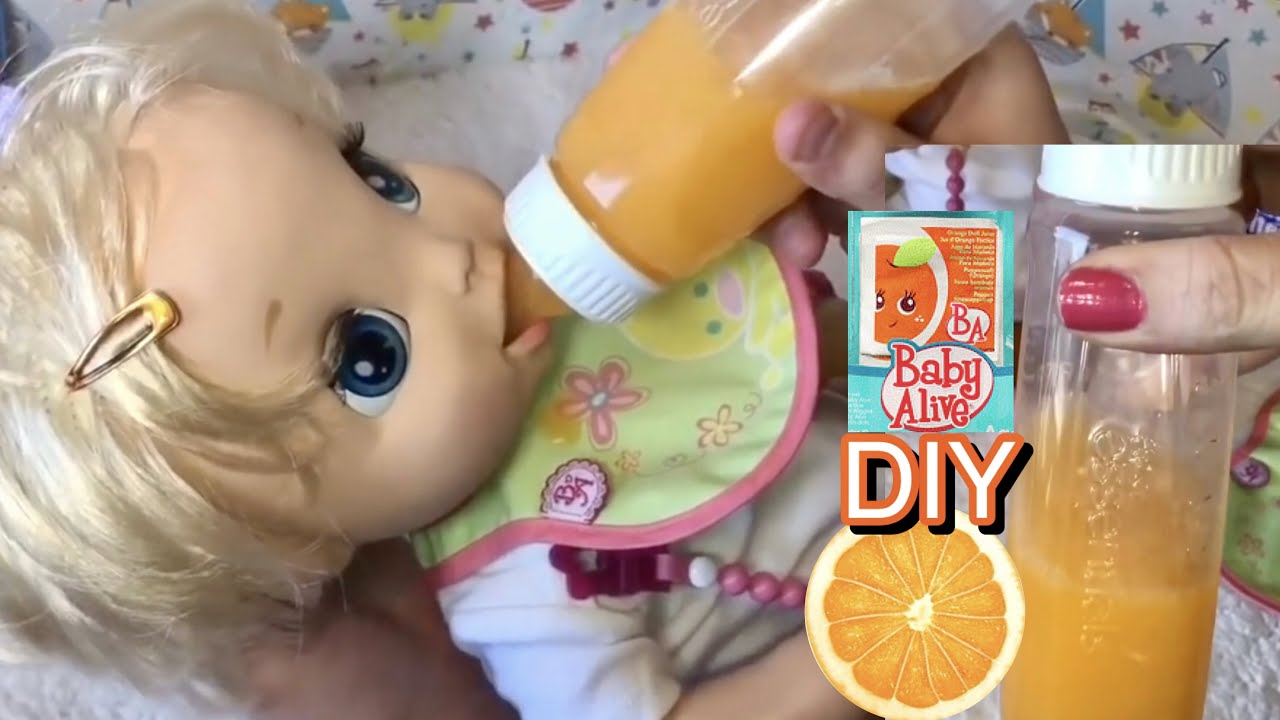 DIY BEST WAY TO MAKE BABY ALIVE ORANGE JUICE HACK BABY ALIVE FOOD IDEAS