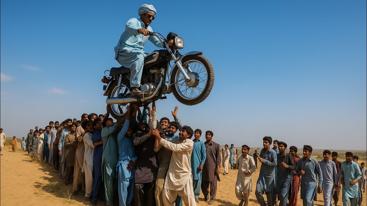 Cholistan bike race Honda cg 125 stunt off road bike race