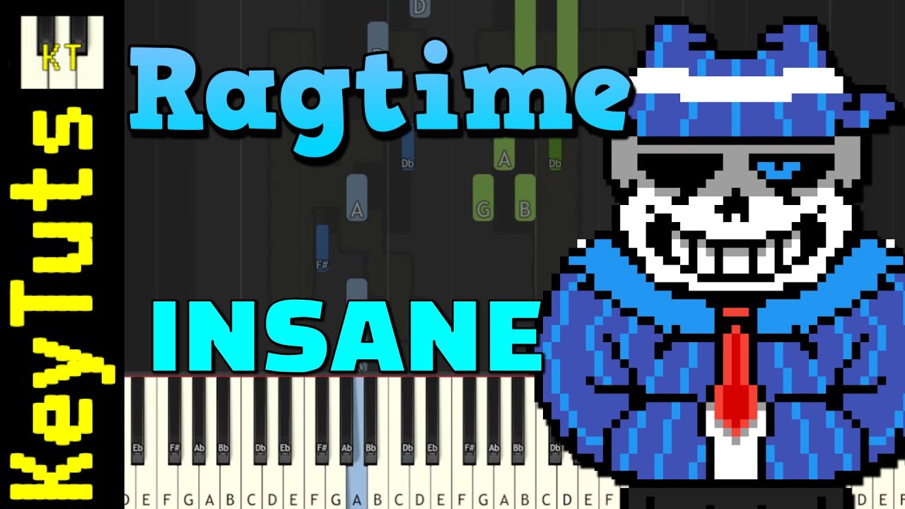 Undertale but it&rsquo;s Ragtime - Insane Mode [Piano Tutorial] (Synthesia)