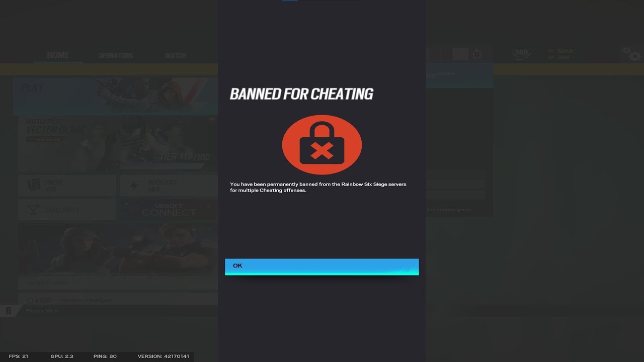 I got banned after 600 levels