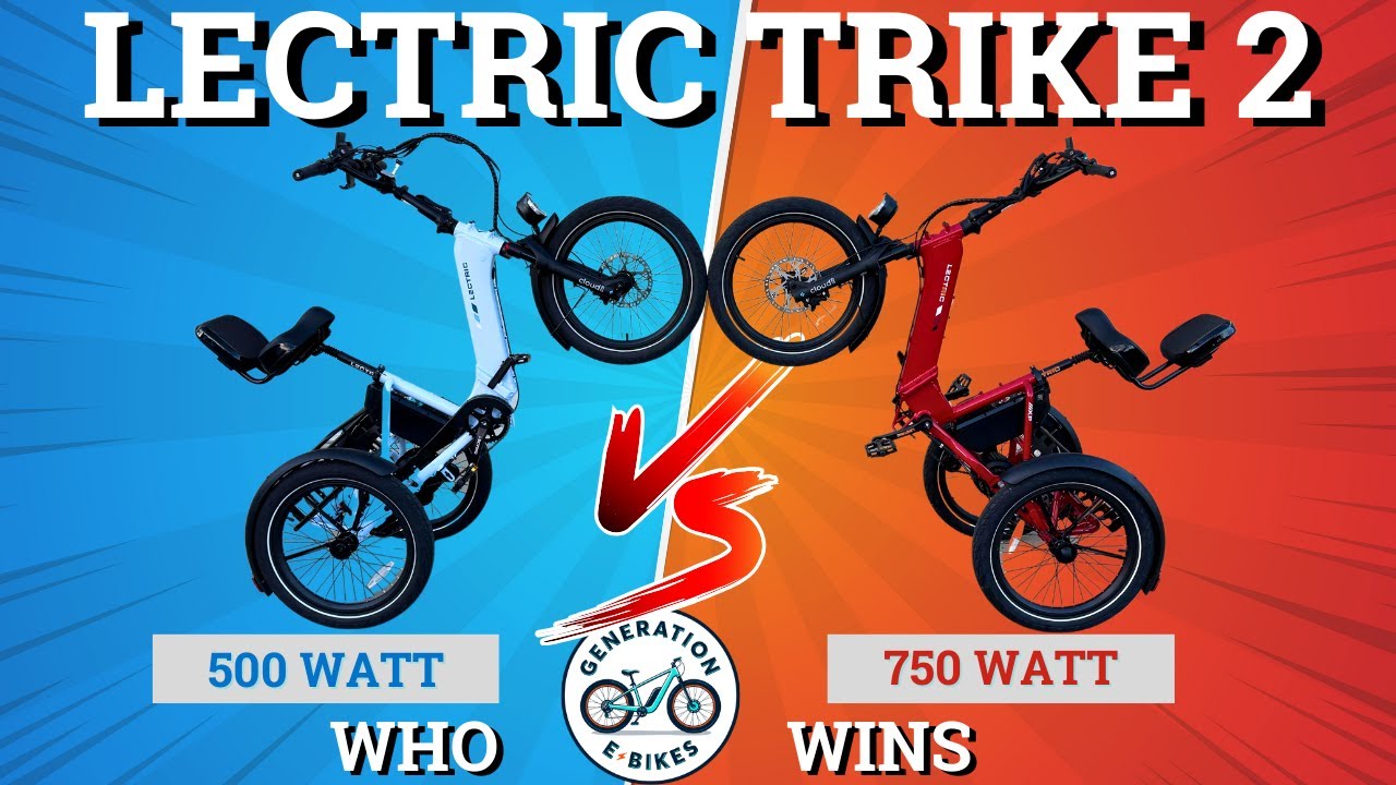 Lectric XP Trike 2: разборки! 500 Вт против 750 Вт… ОГРОМНАЯ разница!