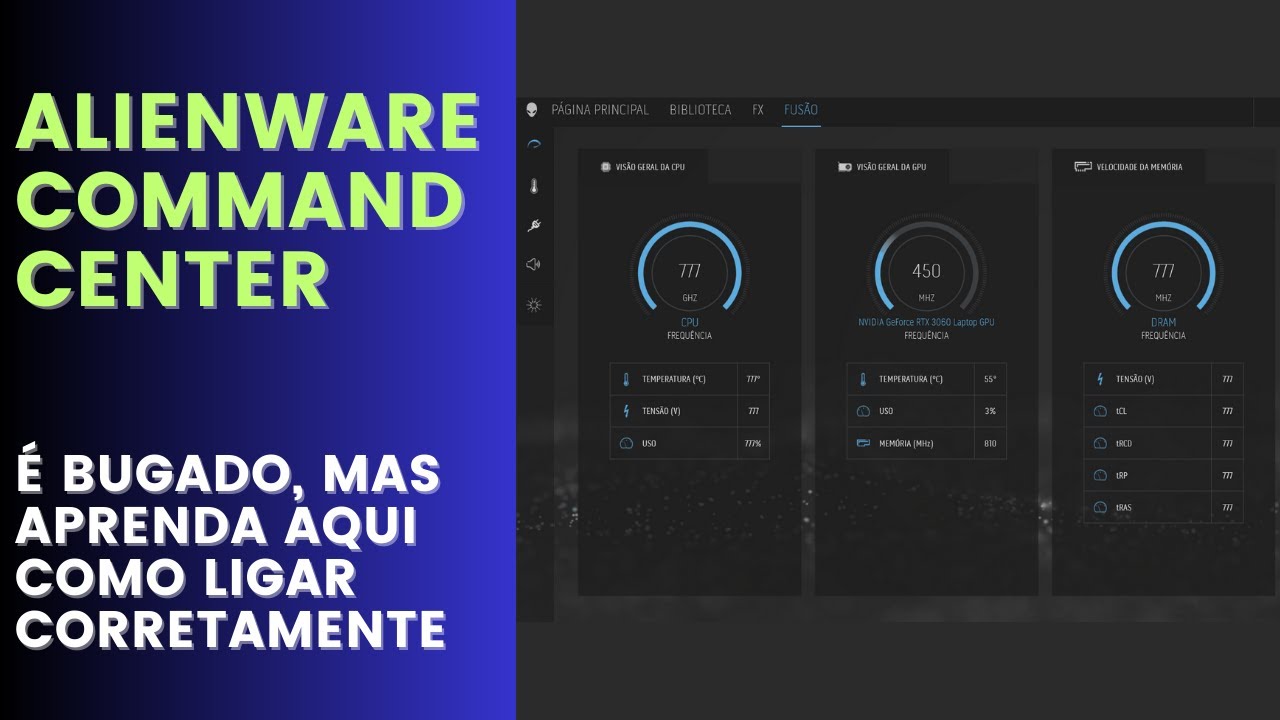 Aprenda usar o ALIENWARE COMMAND CENTER e veja o que ele muda no seu note Dell!