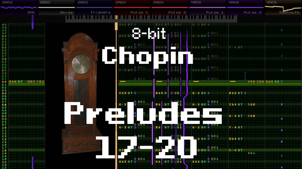 8-bit Chopin: 24 preludes (part 5 of 6)