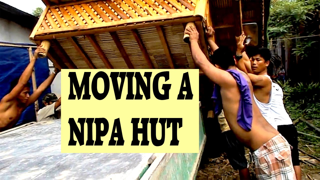 Moving a Bahay Kubo - Nipa Hut -The loading 1 of 3