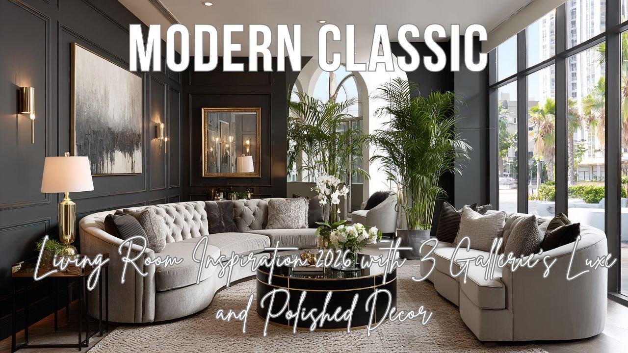 Modern Classic Living Room Inspiration 2026 with Z Gallerie’s Luxe and Polished Decor