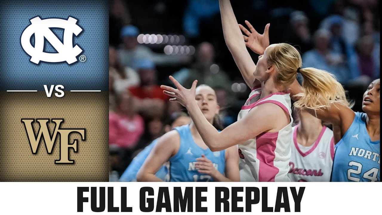 North Carolina vs. Wake Forest Full Game Replay | 2025-26 ACC Women's Basketball