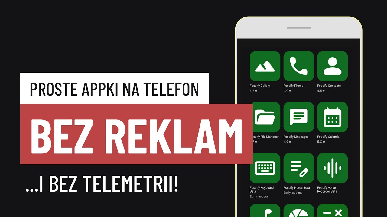 Proste aplikacje na telefon, kt&oacute;re NIE SZPIEGUJĄ!
