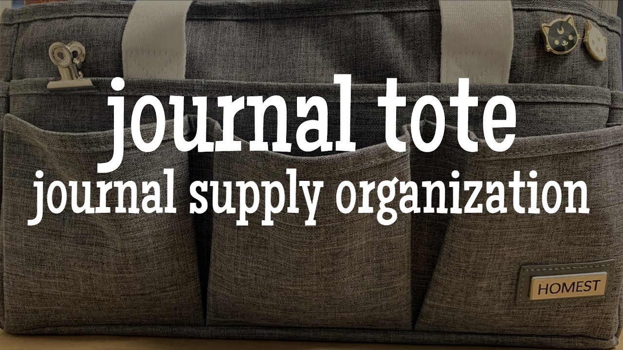 Journal Tote || How I Organize My At-Home Journaling Supplies