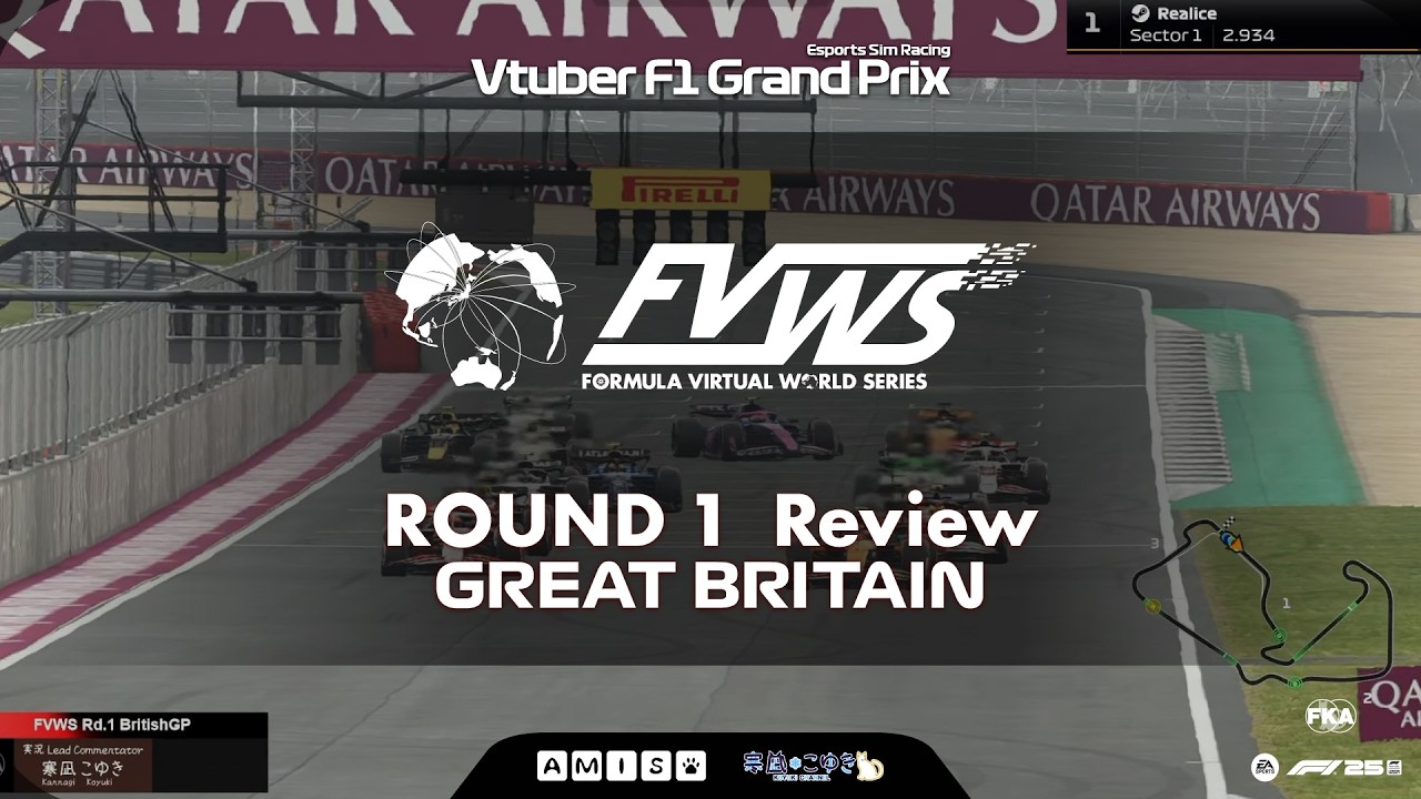 Race Review | Vtuber F1 Grand Prix 2026 FVWS Round 1 British Grand Prix