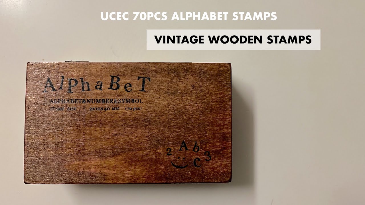 UCEC 70PCS ALPHABET STAMPS UNBOXING | AMAZON’S CHOICE