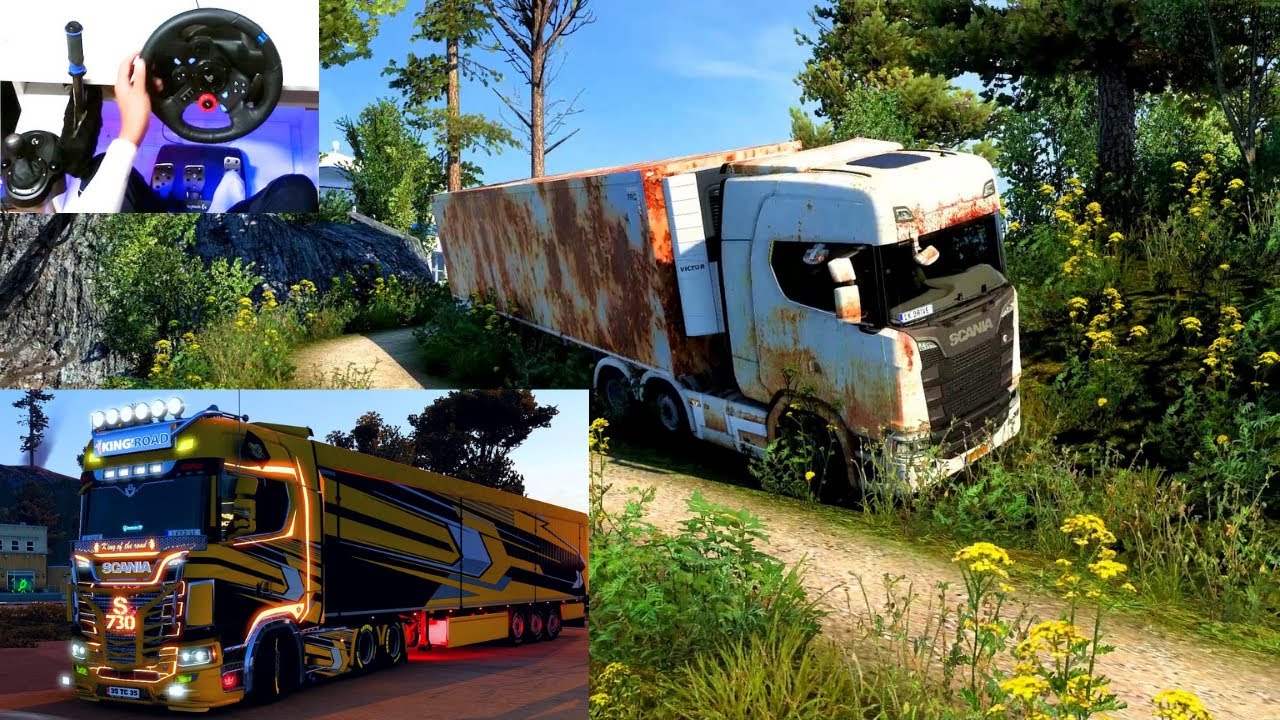 ABANDONED RUSTY SCANIA 730S TRUCK RESTORATION EURO TRUCK SIMULATOR 2 MODS
