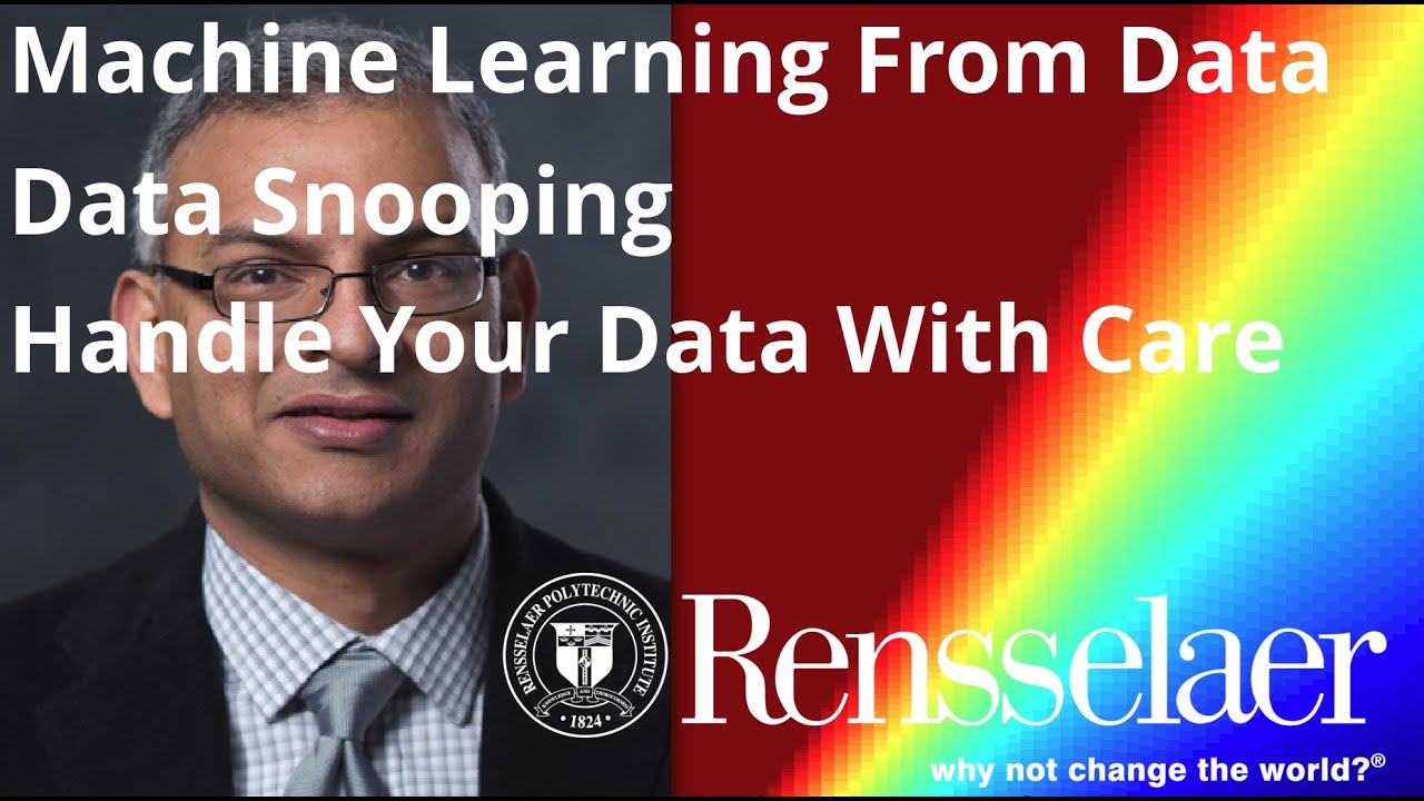 14-g LFD: 3rd Learning Principle: Data Snooping. Handle data with care. Subtle stock snooping.