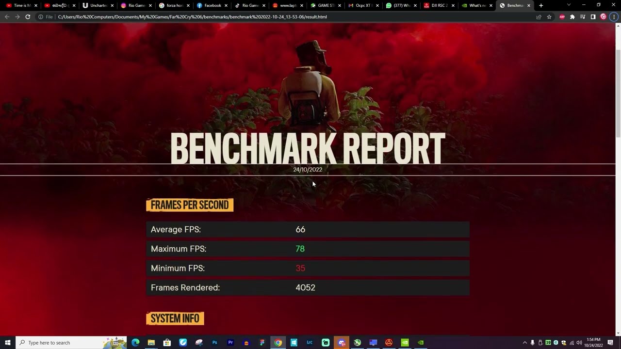 FarCry 6 Benchmark i5 11400F RTX3050