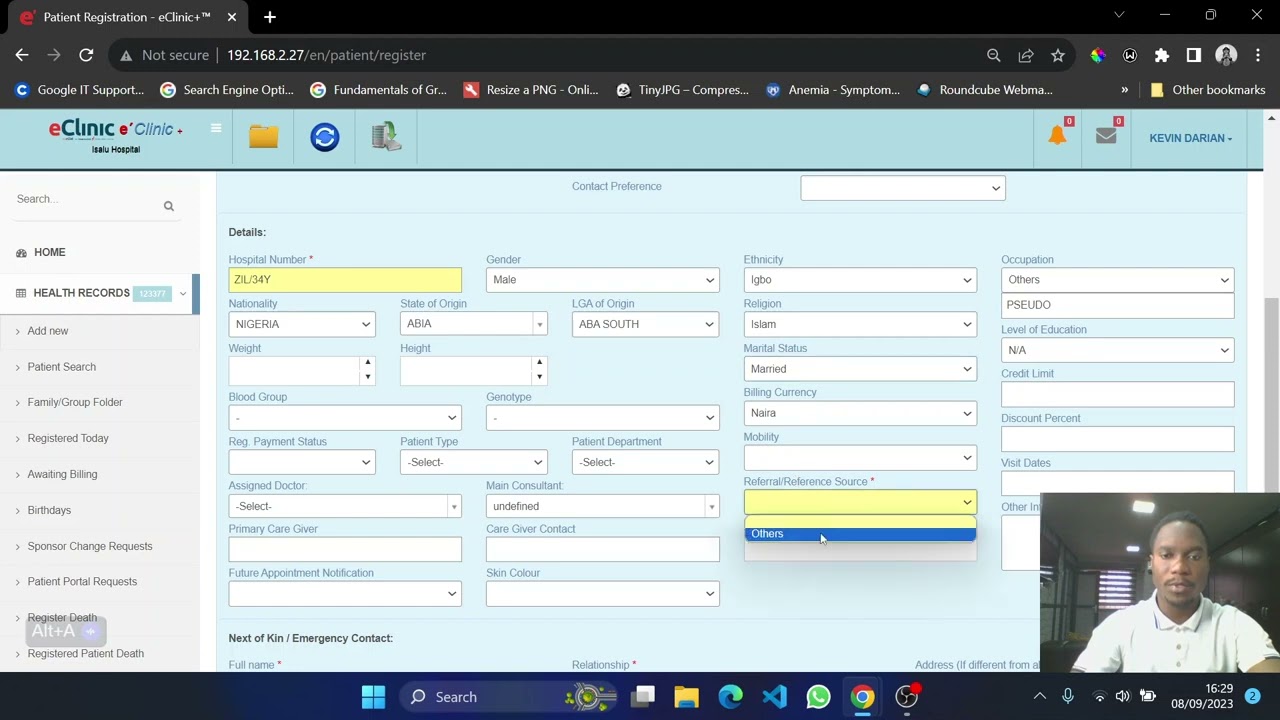 How to register and schedule patients for appointments on EMR Eclinic