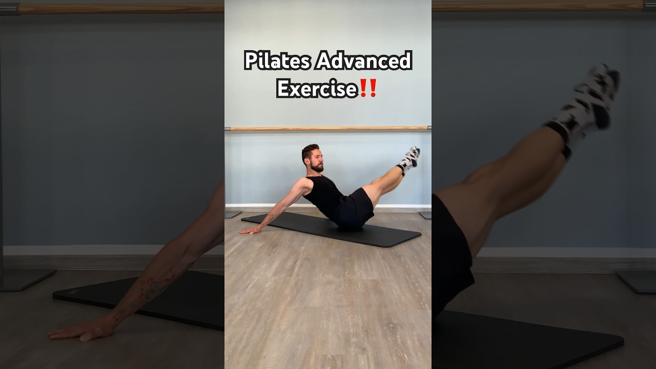 Pilates Advanced Exercise‼️#pilates #pilatesworkout #pilatesmat #pilatesmatwork