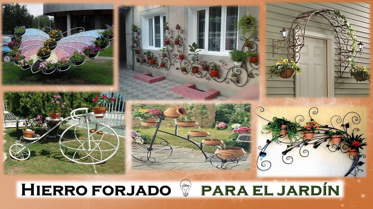 Hierro forjado en jardines