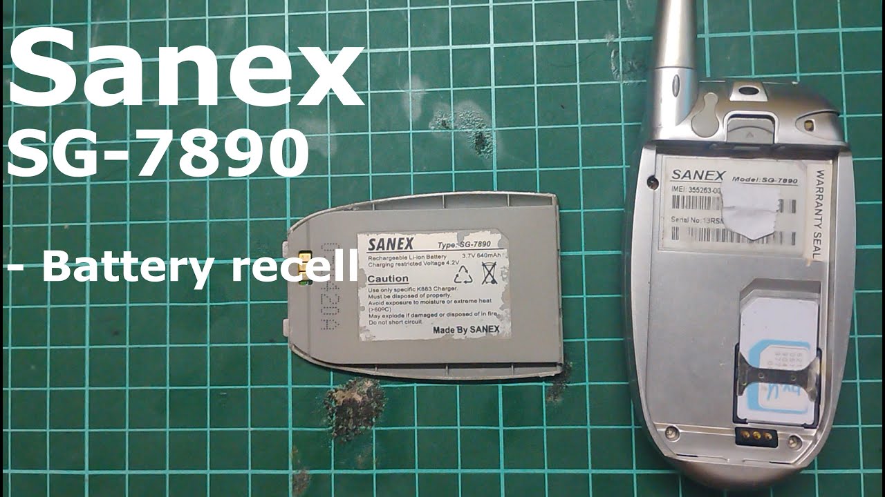 Sanex SG-7890 battery recell
