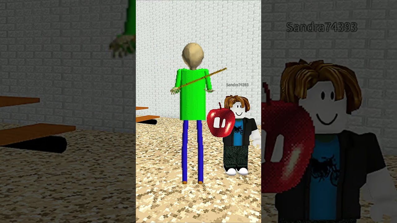 All Kinds of Baldi React to Apple // Baldi's Basics & Roblox [Part 1] #shortvideo #shorts #short