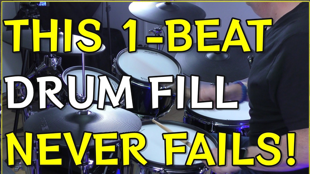 🥁 The Most Useful 1-Beat Drum Fill You’ll Ever Learn! (Intermediate Lesson #7)