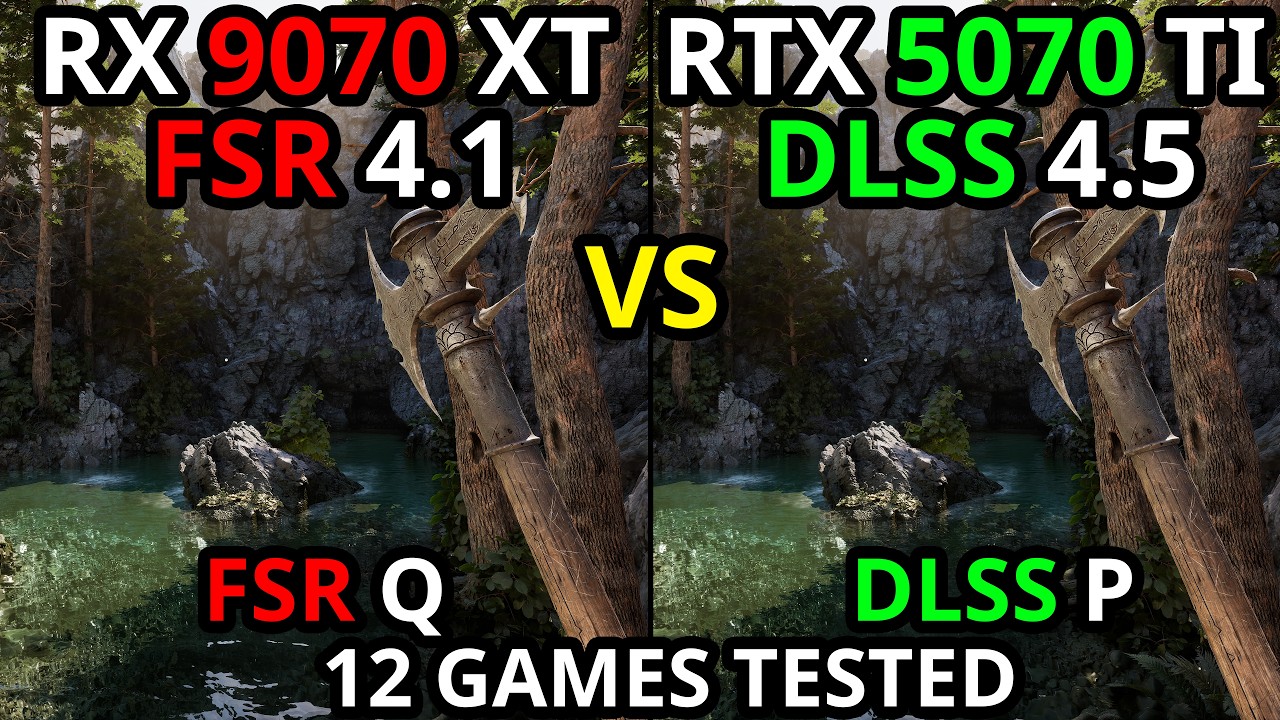 RX 9070 XT | RTX 5070 TI | FSR 4.1 ПРОТИВ DLSS 4.5 | DLSS P ПРОТИВ FSR Q | ТЕСТ В 12 ИГРАХ