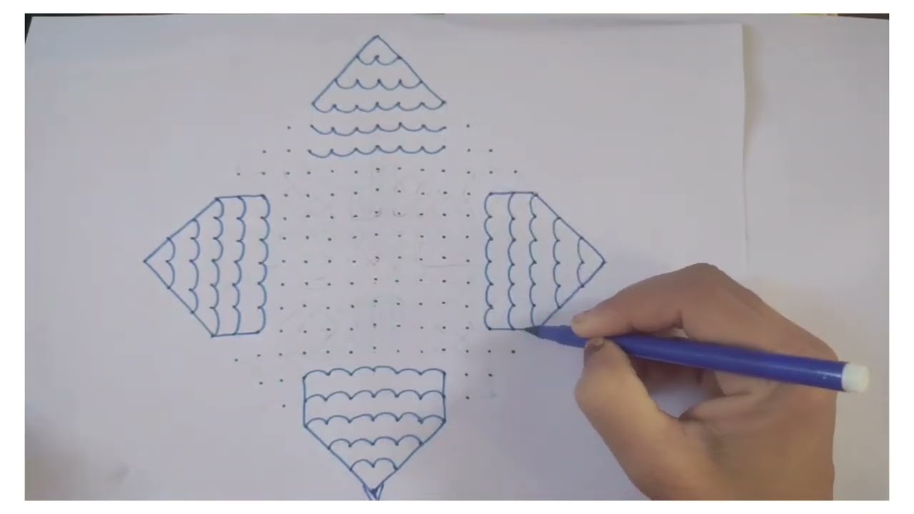 Easy Daily Rangoli l rangoli for pongal l makarsaankaranti kolam l muggulu l kolam design l