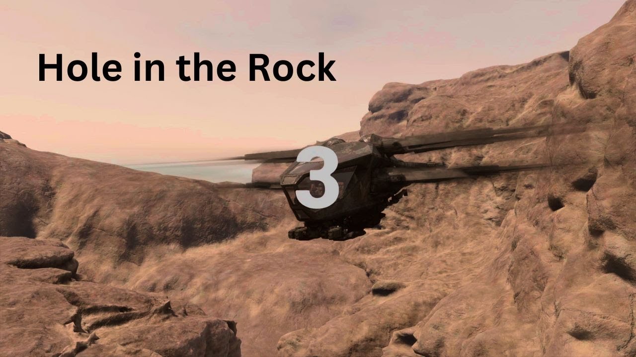Flight Simulator Dune expansion  - Hole in the Rock challenge