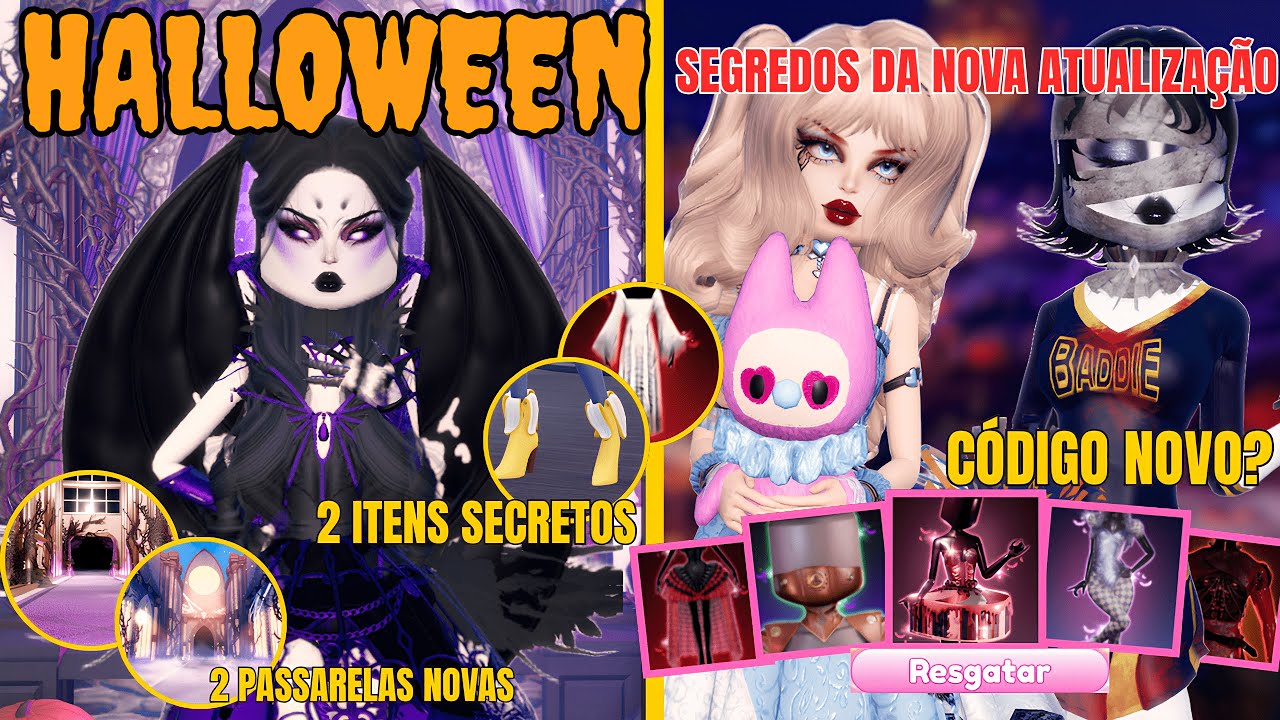 CÓDIGO NOVO? COMO ENCONTRAR OS  ITENS RAROS ATUALIZAÇÃO DE HALLOWEEN 2025 no DRESS TO IMPRESS Roblox