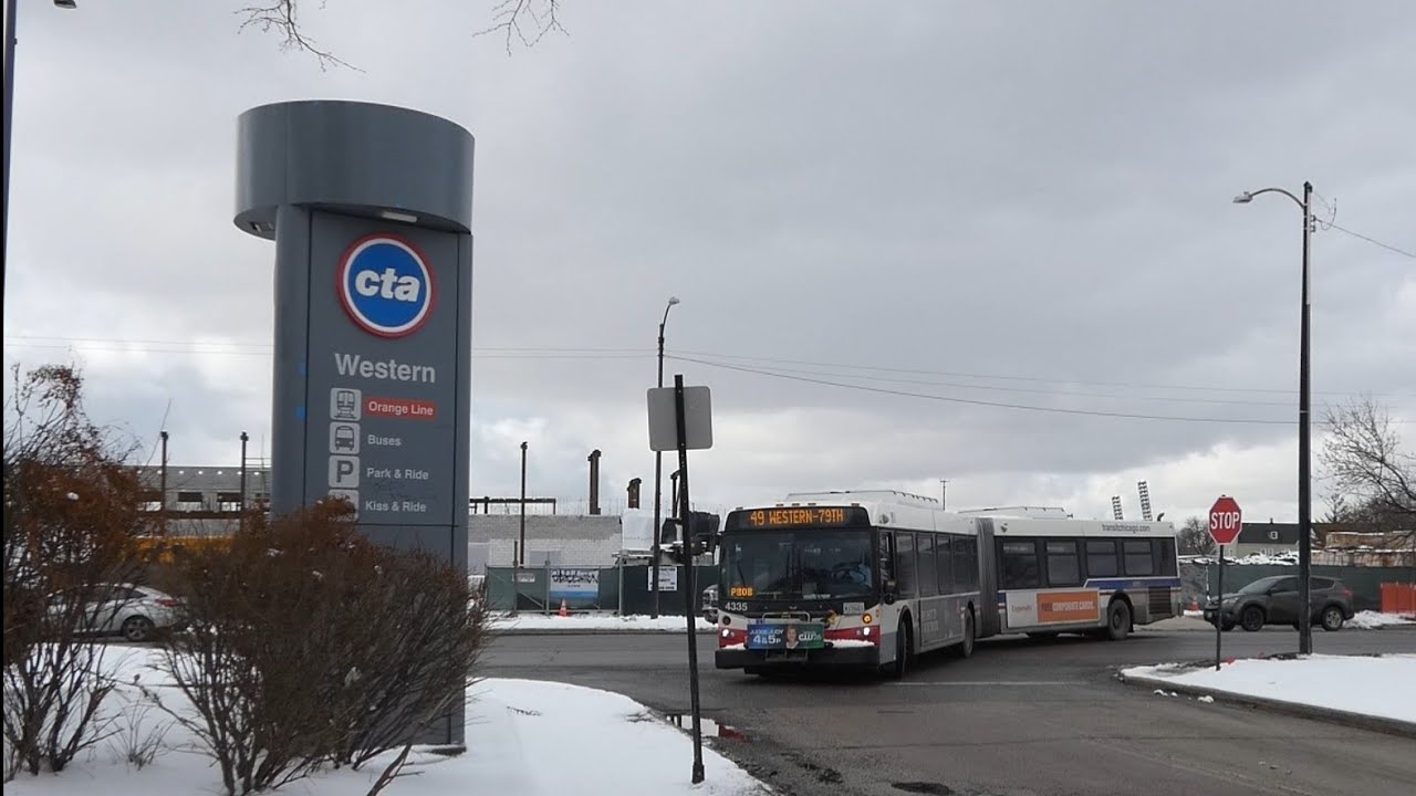 CTA Buses at Western Orange Line and the Loop + More - Feb-March 2022