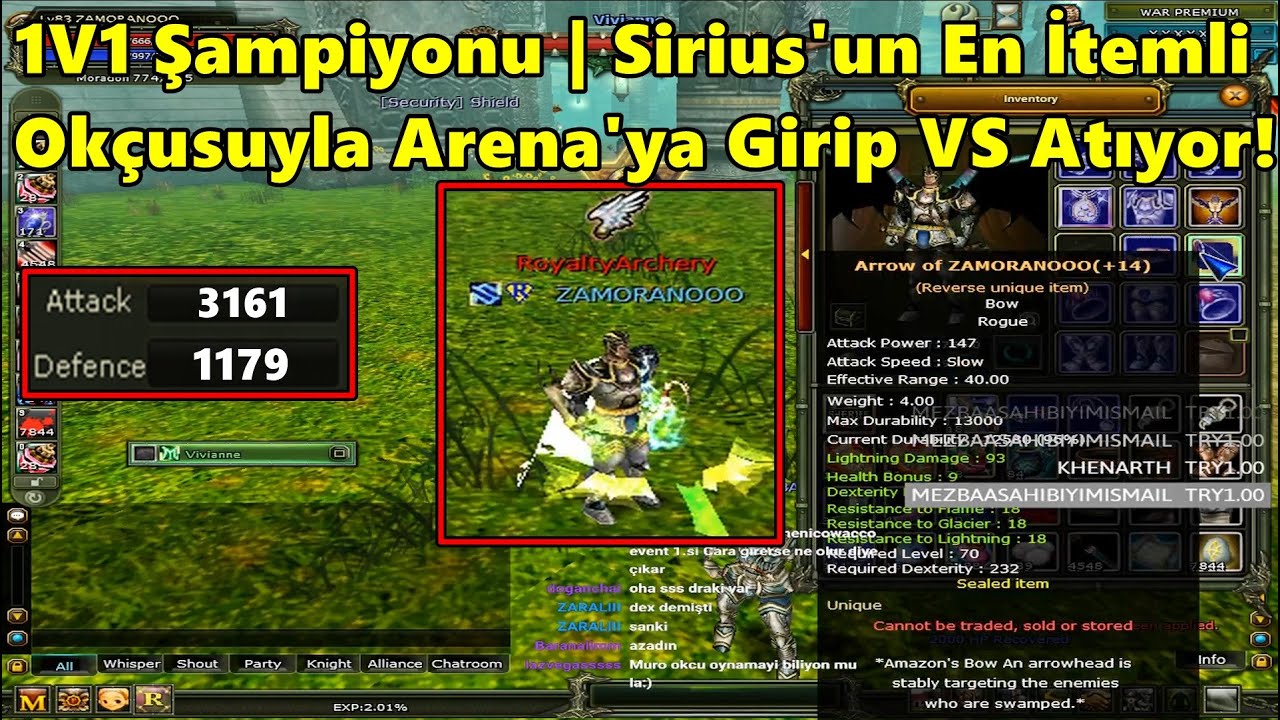 DomenicoWacco - 1V1 Turnuva Şampiyonu Okçunun Charına Girip VS Atıyor! | Knight Online