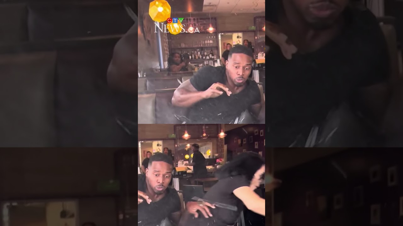 Moment car crashes into two influencers, who were not seriously injured