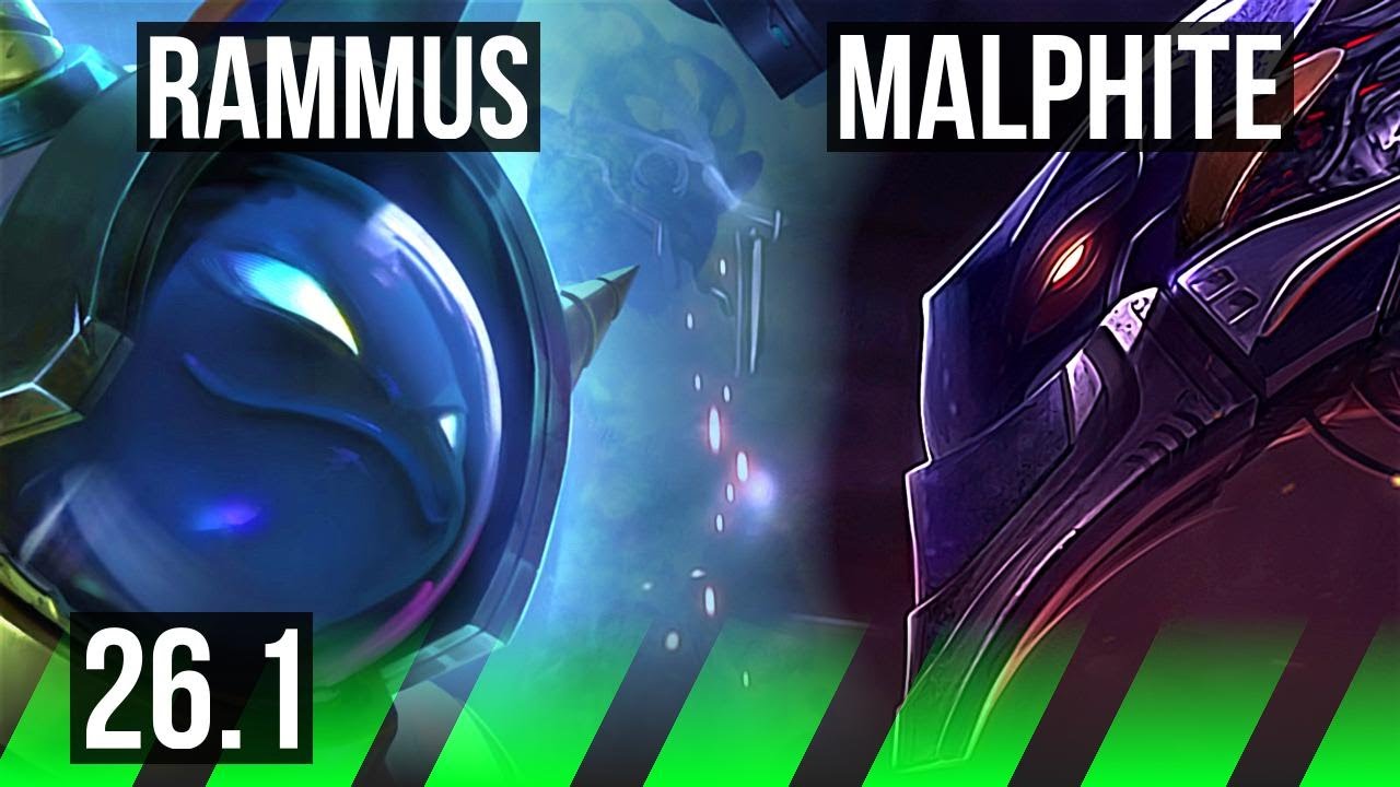 RAMMUS vs MALPHITE (JGL) | Good KDA: 4/1/15 | EUW Master | 26.1