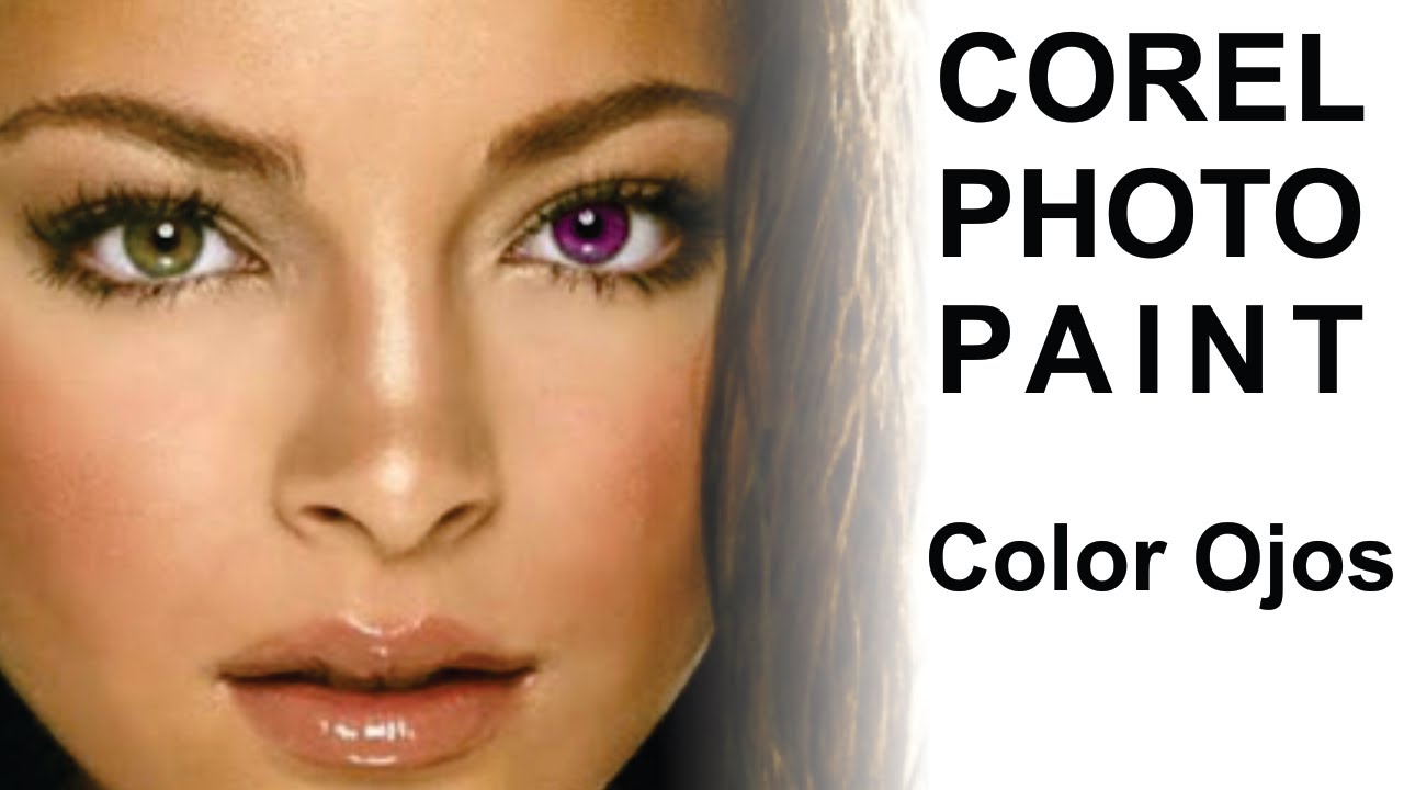 Corel PHOTO-PAINT Cambiar color de ojos, Objetos y matiz. @ADNDC @adanjp