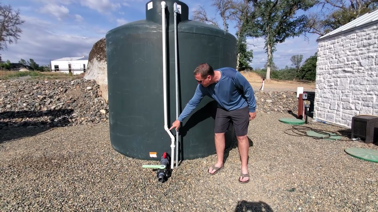 2500 Gallon Fire Dept Tank setup