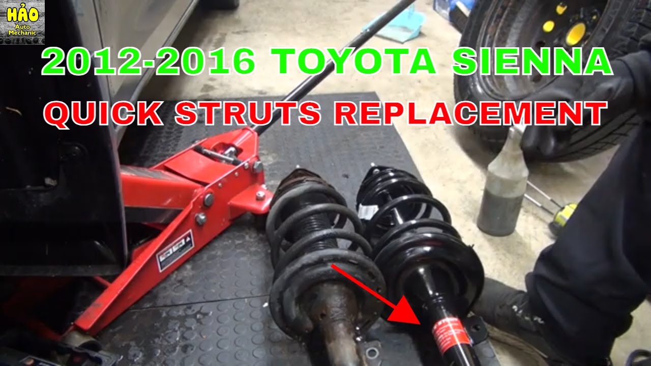 How To Replace Quick Strut On a Toyota Sienna Hảo Auto Mechanic