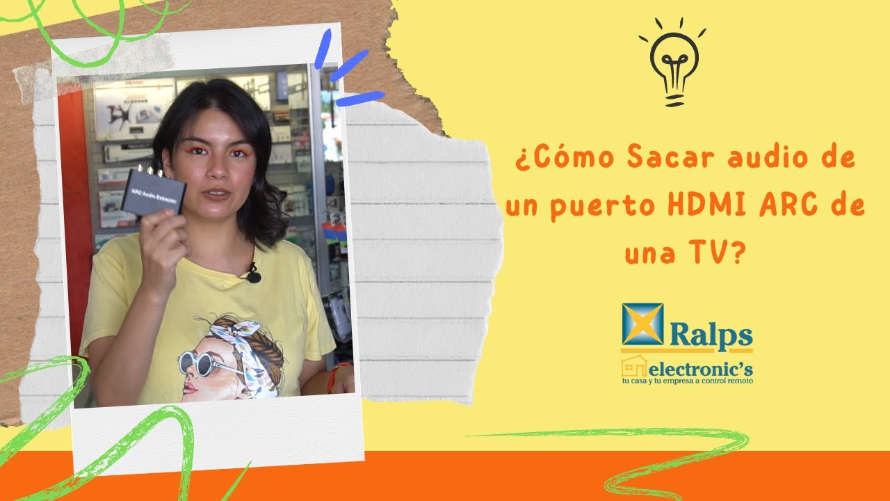¿Cómo sacar audio de un puerto HDMI