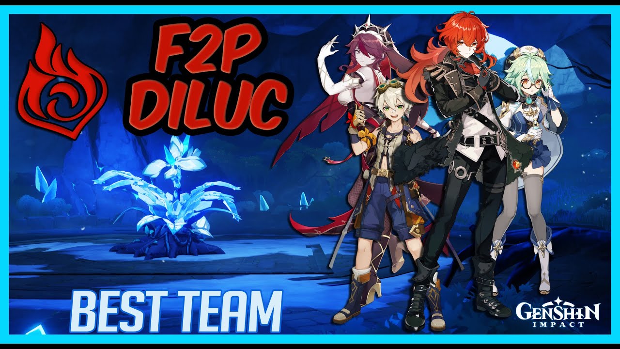 DILUC F2P DPS Build! | Artifacts,  Weapons and Team | GENSHIN IMPACT