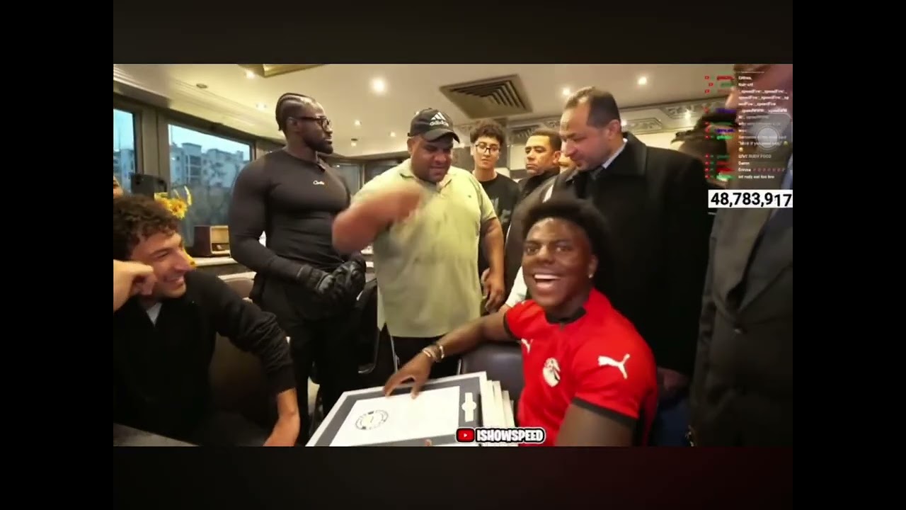 Ishowspeed meets the strongest man in egypt