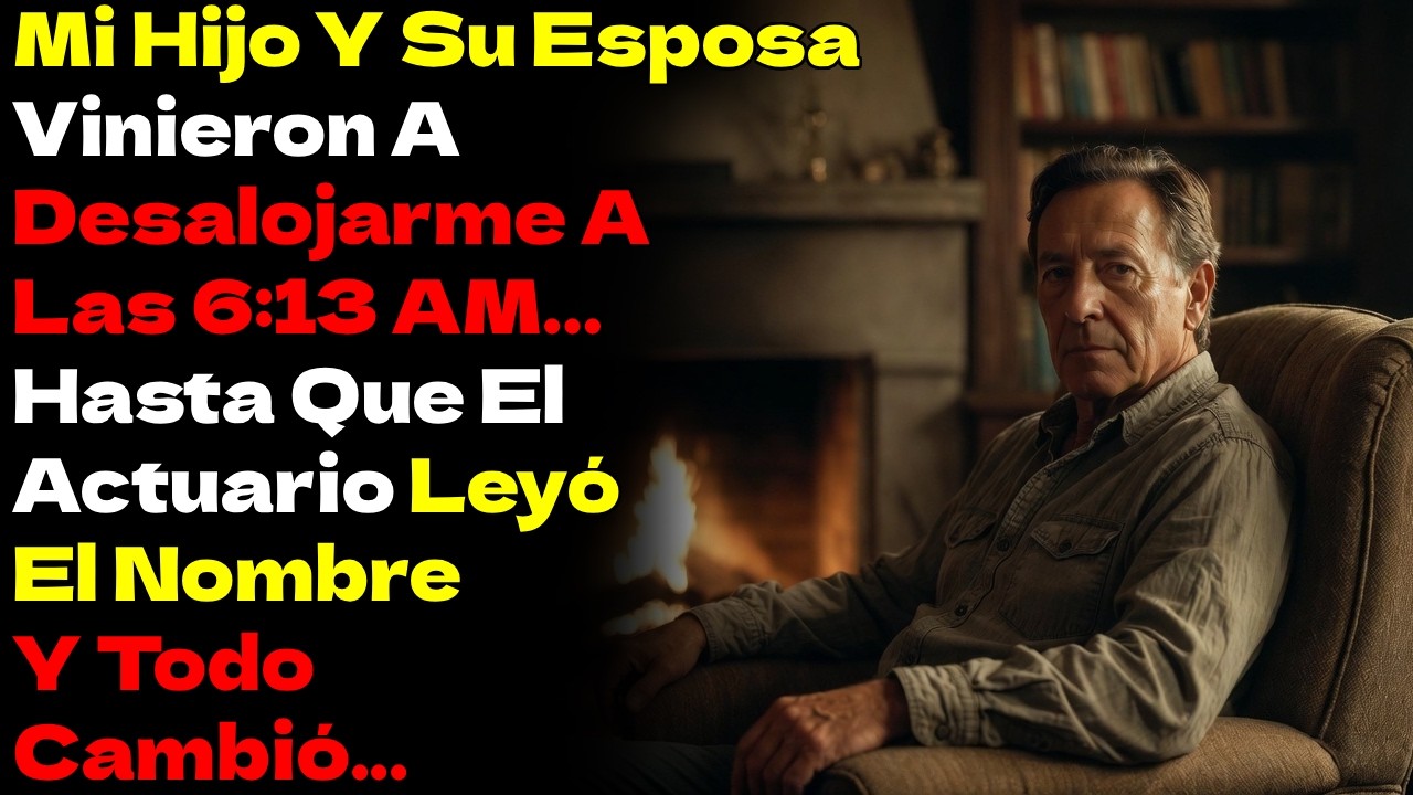 Mi Hijo Y Su Esposa Vinieron A Desalojarme A Las 6:13 AM… Hasta Que ElActuario LeyóEl Nombre Y Todo