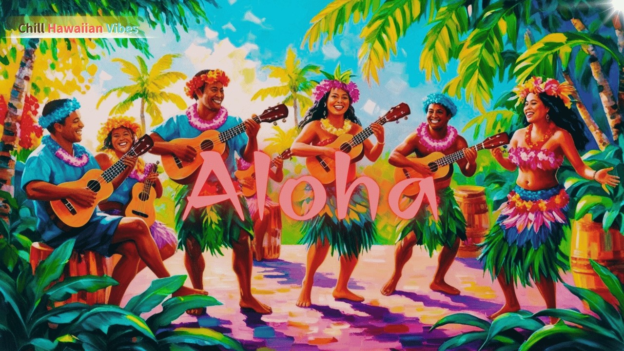 🎵 Hawaiian Music 🌺 Nostalgic & Relaxing 🌴 Tropical Melodies 🌊 Chill & Calm BGM for Work & Relaxation