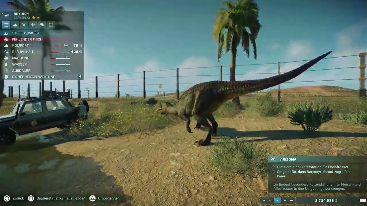 Jurassic World Evolution 2 – Kampagnenstart, Arizona gemeistert & Baryonyx gerettet! #1
