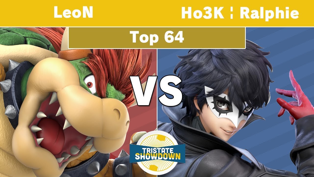 Tristate Showdown - LeoN (Bowser) Vs. Ho3K | Ralphie (Joker) - Top 64 - Smash Ultimate