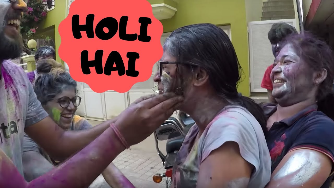 Holi | Playing Holi in  Bangalore | Holi Celebration with Friends | Holi Masti | GoPro HD