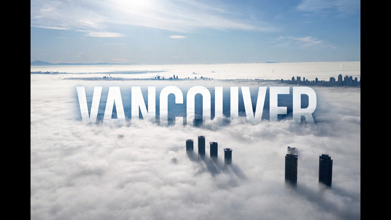 Vancouver Floating Above the Clouds  | Unreal Drone Footage