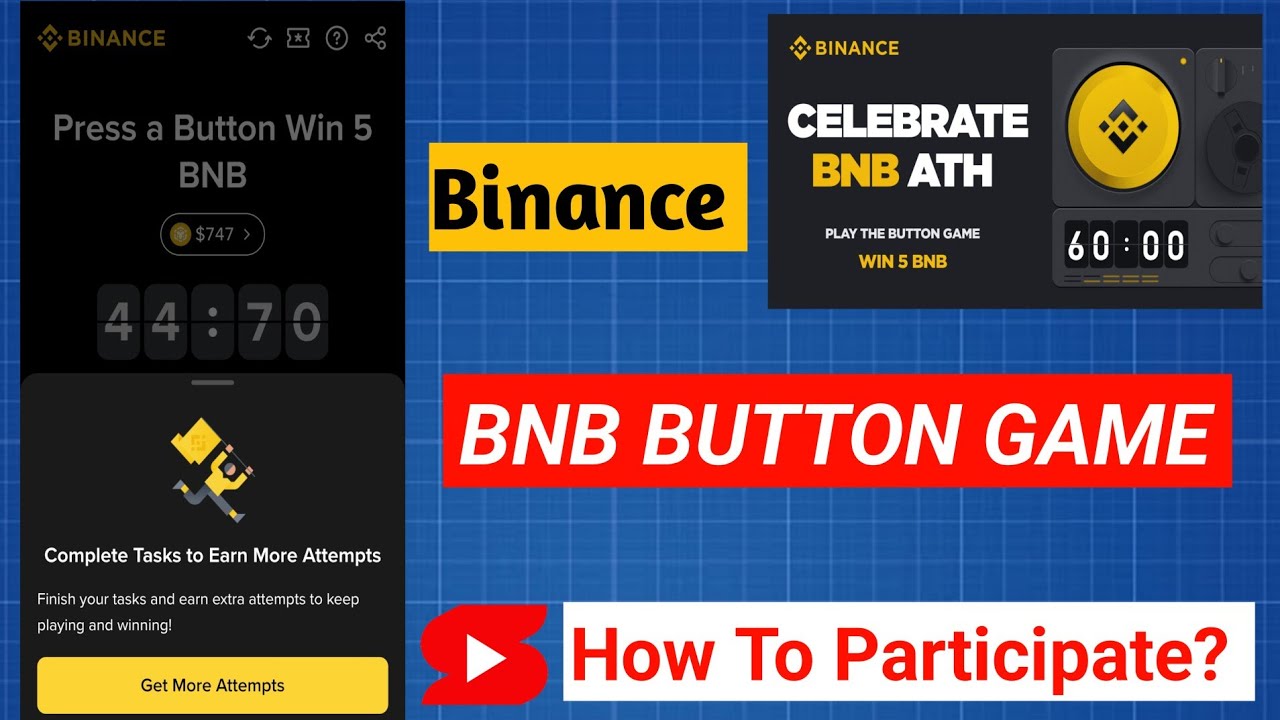 Binance New Offer Today || BNB Button Game || How To Play