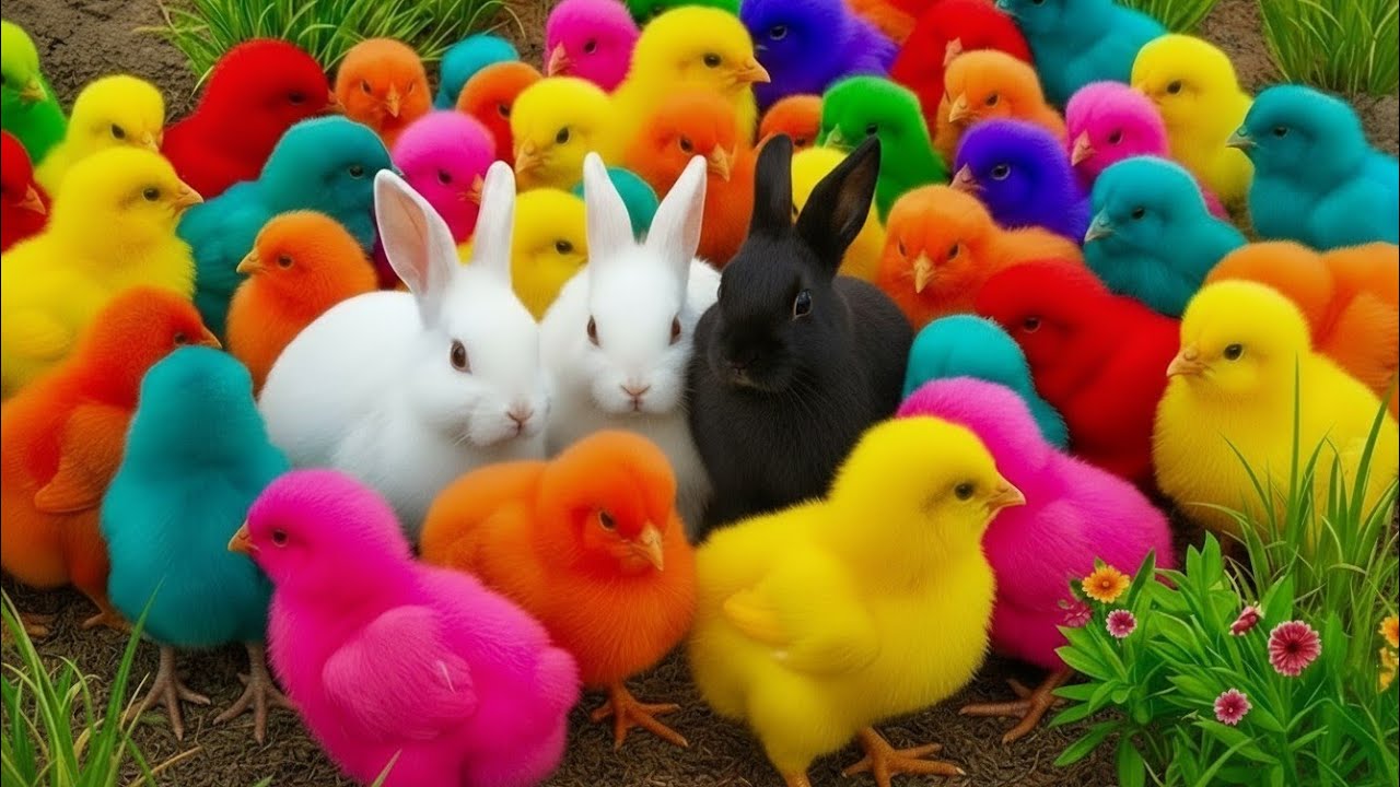 Tangkap Ayam Lucu, ayam warna warni, ayam rainbow, kelinci lucu, bebek lucu, ikan koi, Hewan Lucu